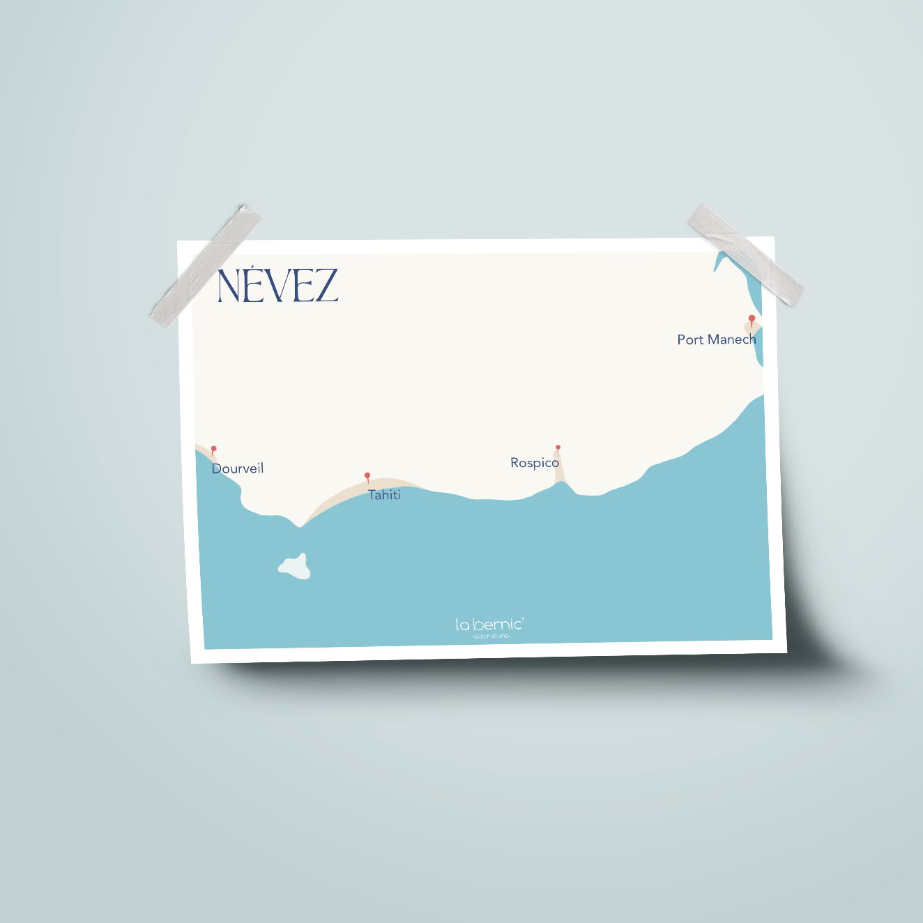Affiche •NÉVEZ• et ses plages