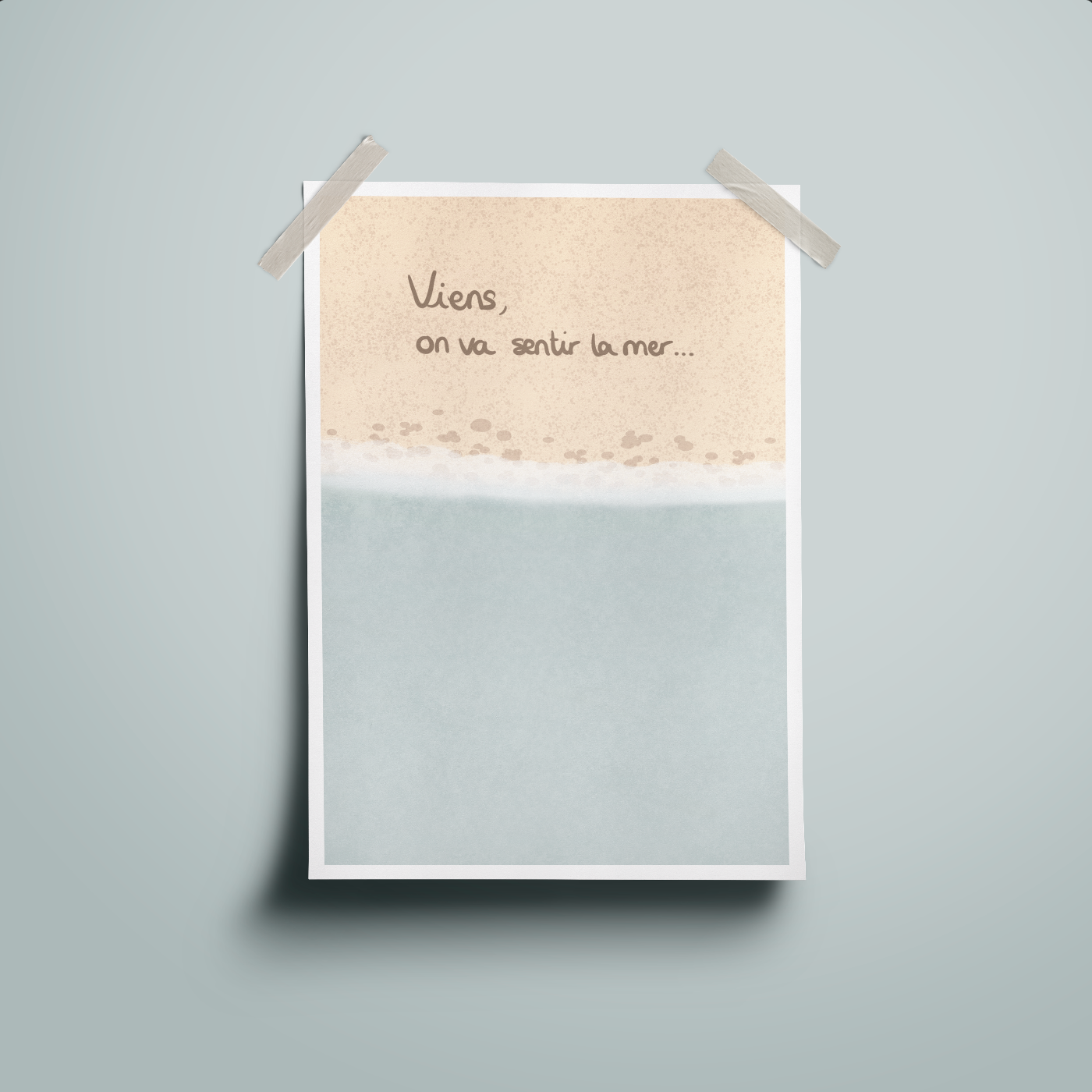 Affiche Saline A5 viens on va sentir la mer