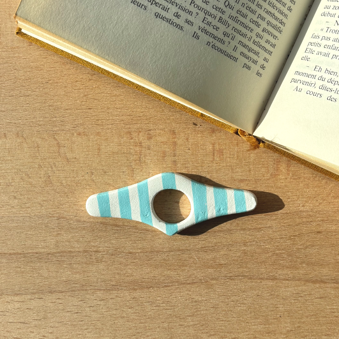 Bague de lecture Bleu ciel bombee