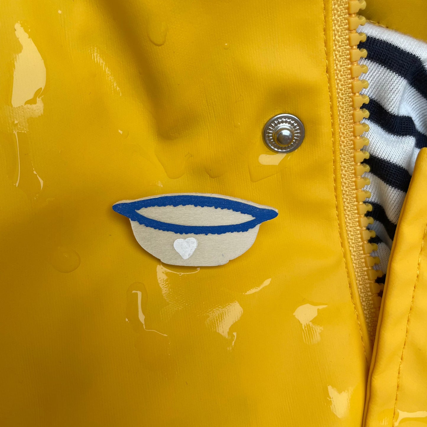 Broche bol breton bois Blanc