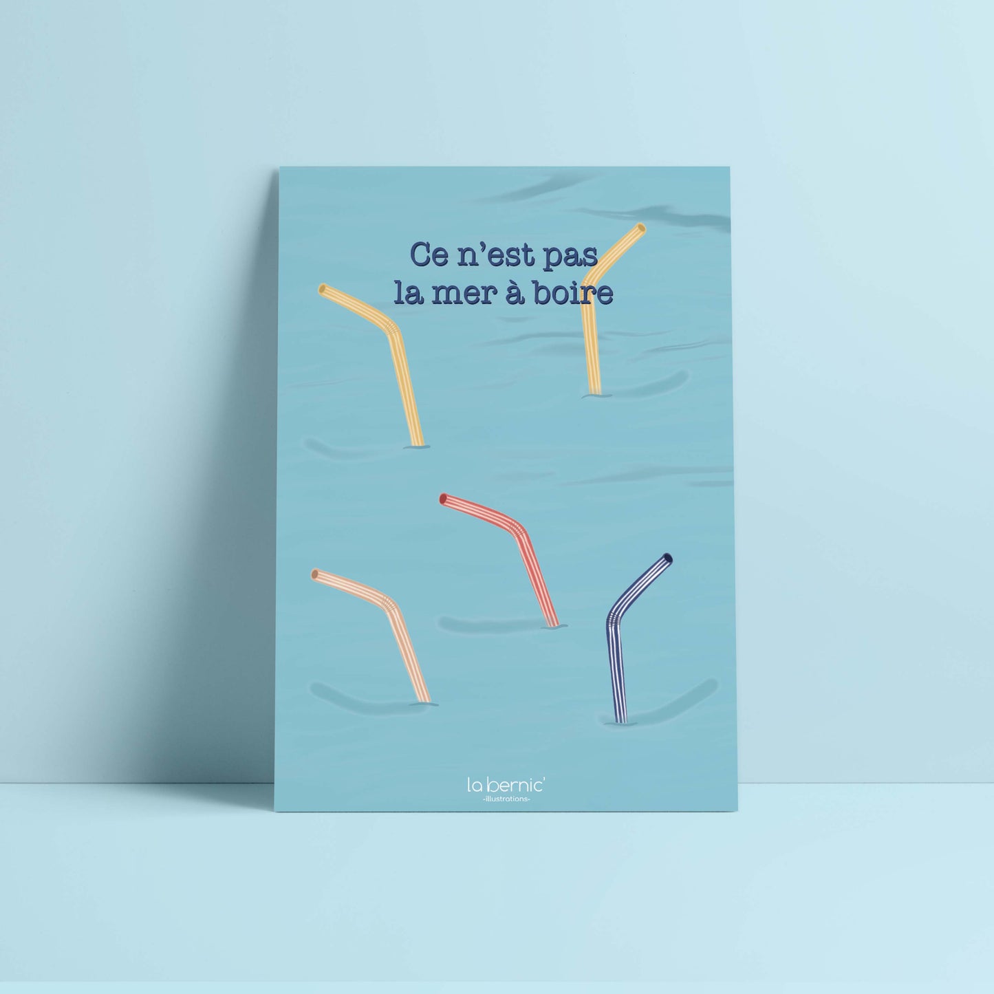 Carte postale Ce n'est pas la mer a boire