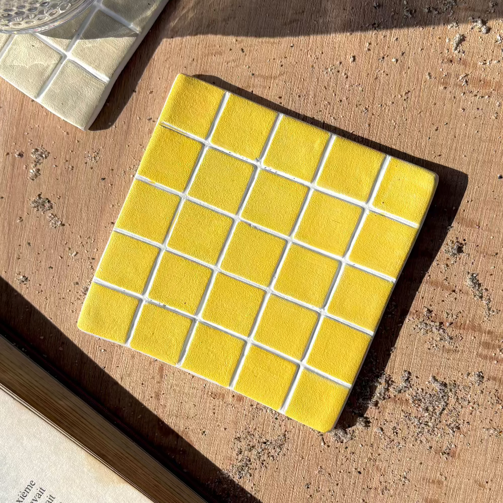 DESSOUS de verre •PHILIBERT• jaune