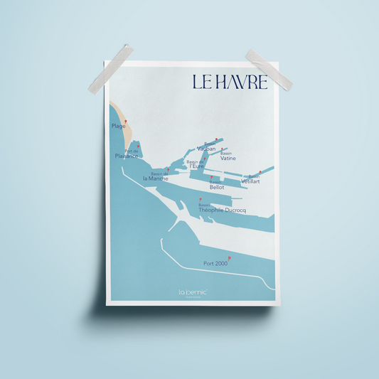 Affiche A5 Le Havre et ses bassins