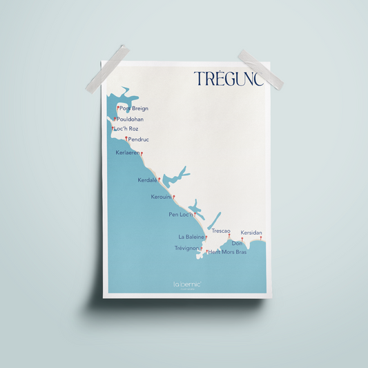 Affiche •TRÉGUNC• et ses plages