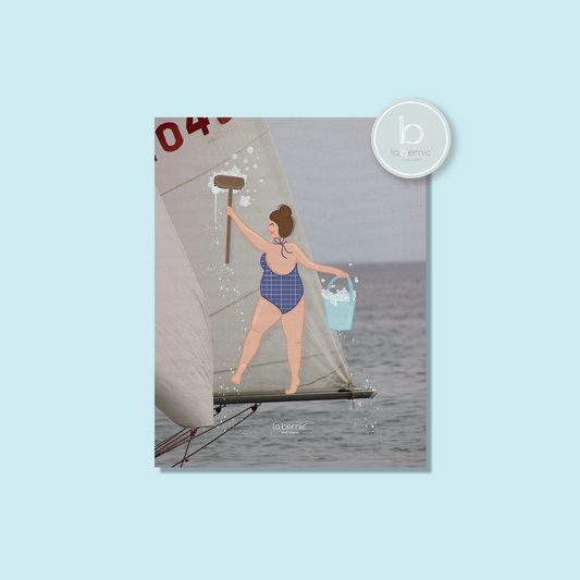 Illustration sur Toile Nettoyer la voile