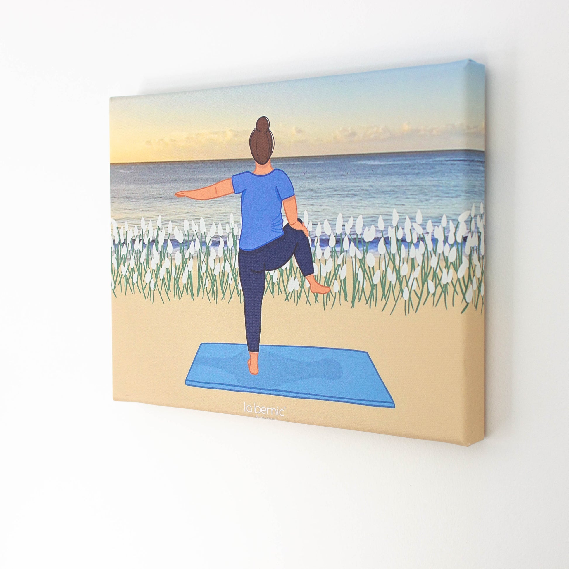 Illustration sur toile pilate relax