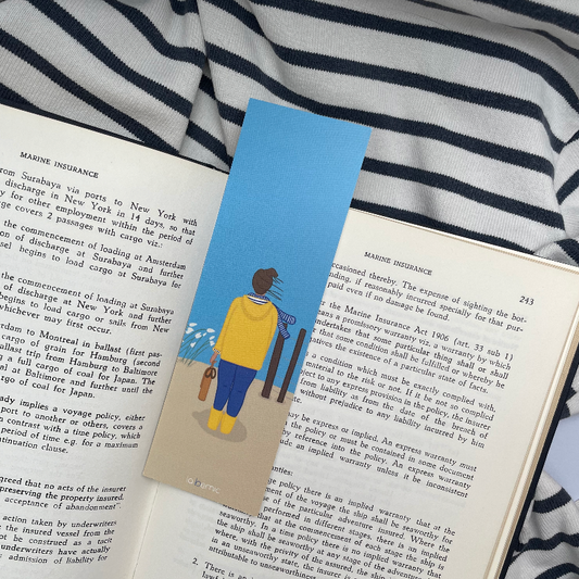 Marque Page Face à la mer dans le livre