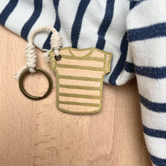 porte clef •MARINIÈRE• Doré