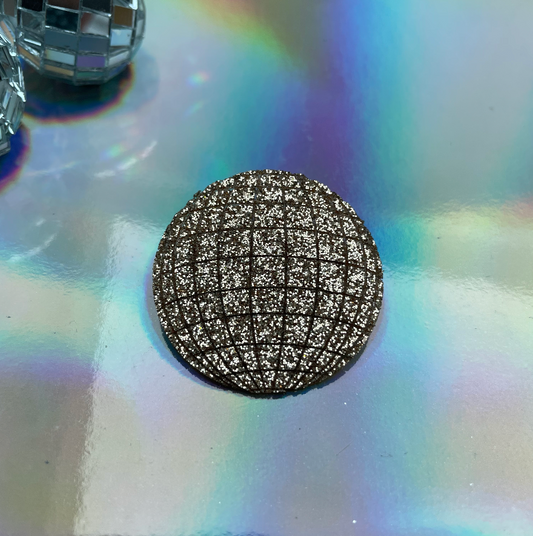 broche disco doré