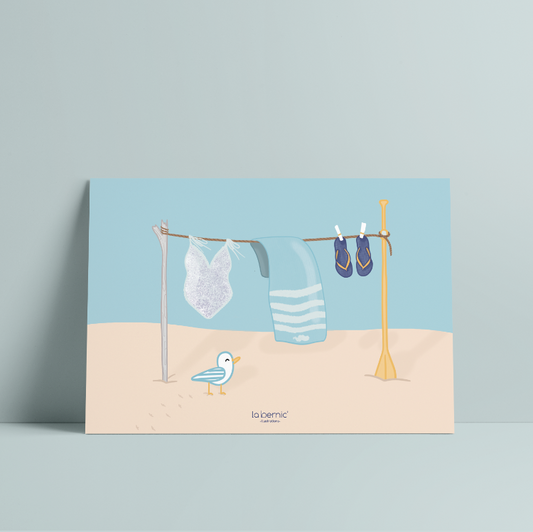 carte postale linge breton